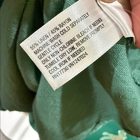 Universal Thread Tiered Pocket Dress XXL Linen Blend - Picture 5 of 5